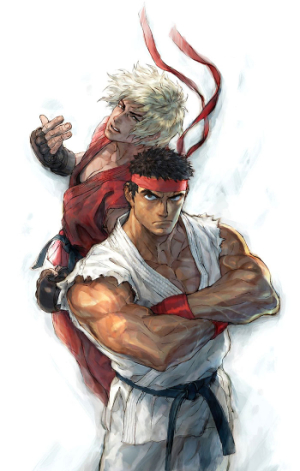 Para Gabriel, Ken e Ryu formam um belo casal.