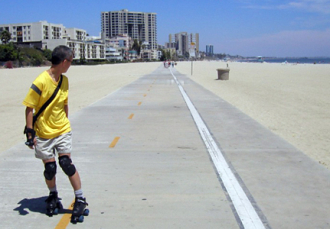 Patinação sobre rodas em Long Beach (Califórnia)