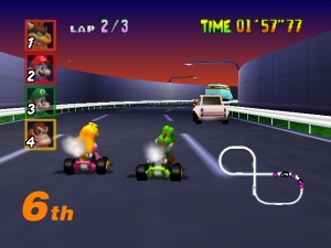 Jogue Mario Kart 64: Ampliado v2.80, um jogo de Mario kart