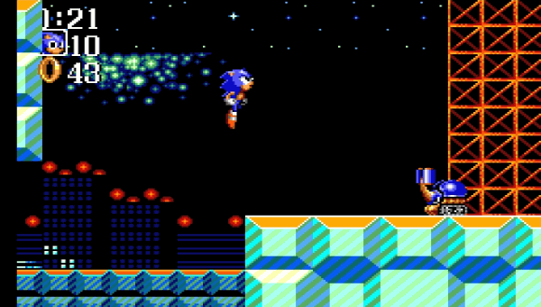 Sonic Chaos (Master System) está em um nível abaixo dos títulos