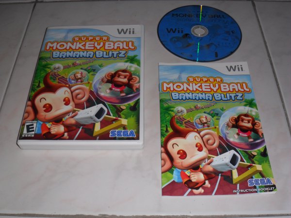 Jogo Lacrado Nintendo Wii Super Monkey Ball Banana Blitz em