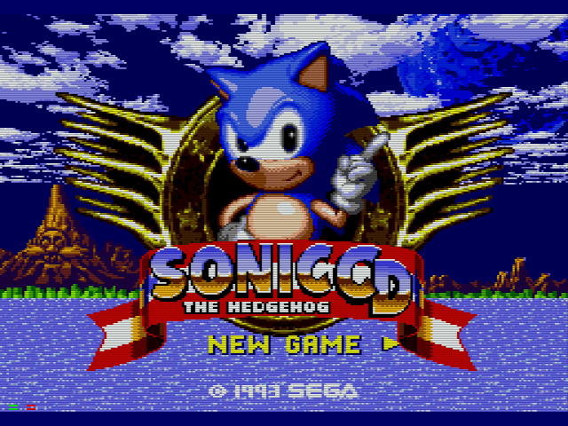 Sonic CD & Knuckles Title Screen [Sonic CD (2011)] [Mods]