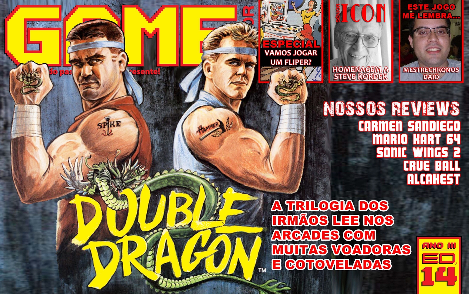 Saiu a Game Sênior nº14! Foi lançada hoje a edição nº14 da revista digital dedicada aos games clássicos, Game Sênior! Confira o que você vai encontrar neste número: